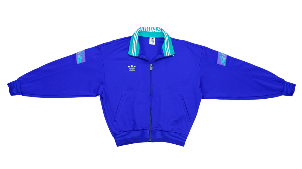 Adidas - Blue Japanese Track Jacket 1990s Medium Vintage Retro