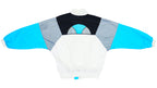 Ellesse - White, Black & Blue Colorblock Bomber Jacket 1990s Large