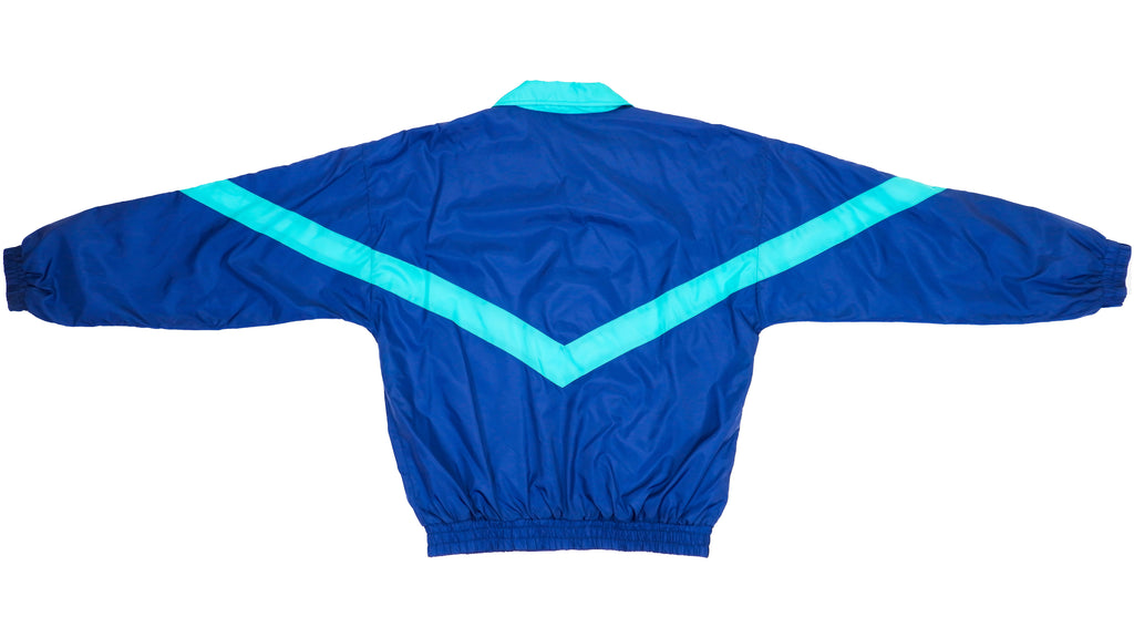 Vintage Retro Team USA Blue, Green and White Olympic Windbreaker Jacket 1990s Medium