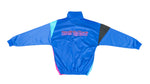Umbro - Blue Rough Diamonds Colorblock Track Jacket 1990s Small Vintage Retro