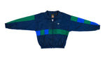 Retro Vintage Team USA Dark Blue and Green Olympic Windbreaker Jacket 1990s Large