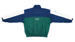 Retro Vintage Reebok - Blue & Green Track Jacket 1990s Medium