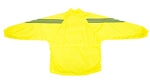 Adidas - Yellow with Black Stripes Windbreaker 1990s Large Vintage Retro