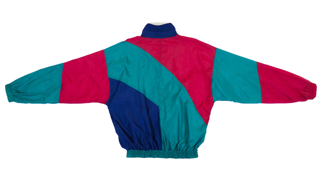 Vintage Retro Team USA Green, Red, and Blue Olympic Windbreaker Jacket 1990s Large