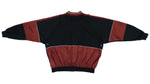 Retro Vintage Nike - Black & Burgundy Button Up Jacket 1990s XX-Large
