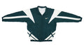 Vintage Retro Reebok Dark Green with Logo Design Windbreaker 1990s XX-Large