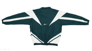 Vintage Retro Reebok Dark Green with Logo Design Windbreaker 1990s XX-Large