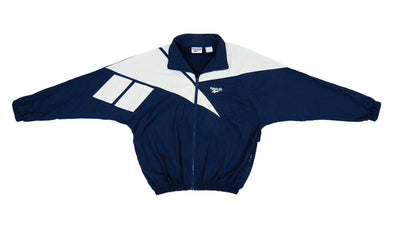 Reebok - Dark Blue Kamikaze Windbreaker 1990s Large