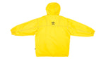 Adidas - Yellow Spell-Out Hooded Jacket 1990s Large Vintage Retro