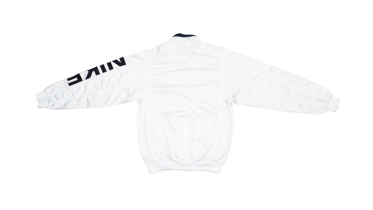 Vintage Retro Nike - White Big Spell-out Track Jacket 1990s Medium