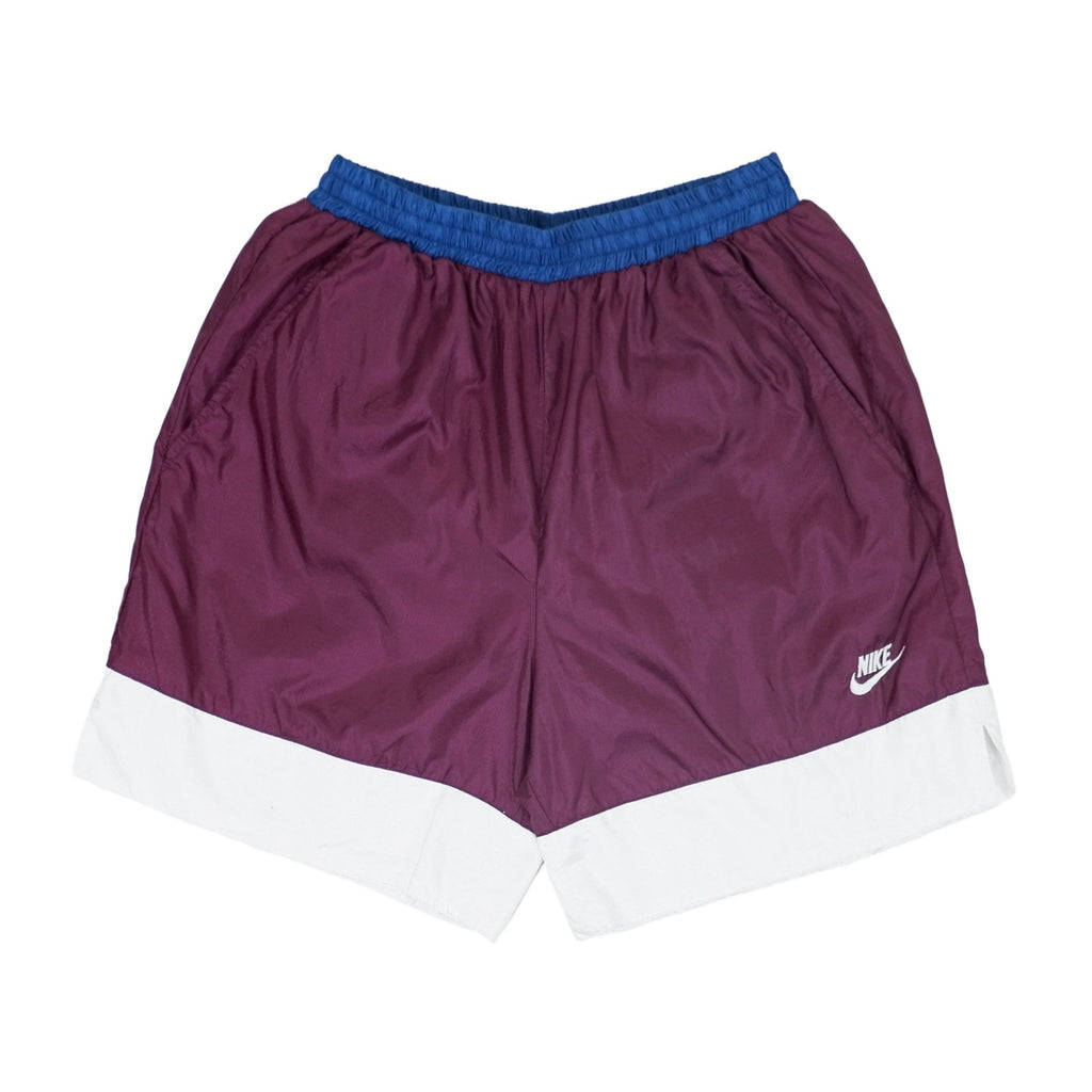 Vintage Retro Nike - Burgundy Track Shorts 1990s Large