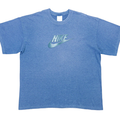 Nike - Blue Spell-Out T-Shirt 1990s X-Large