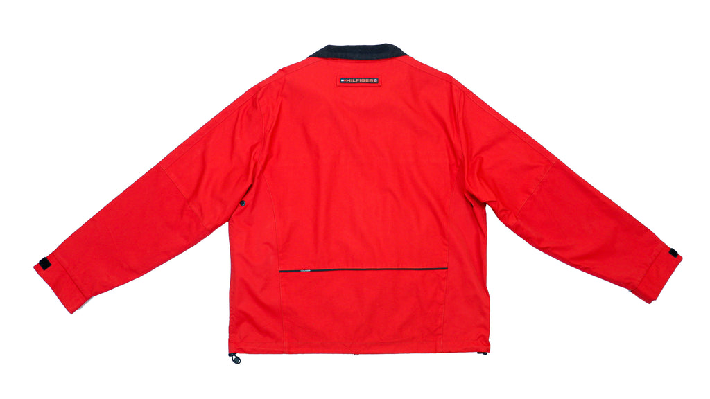 Tommy Hilfiger - Red Waterproof Jacket Medium Vintage Retro