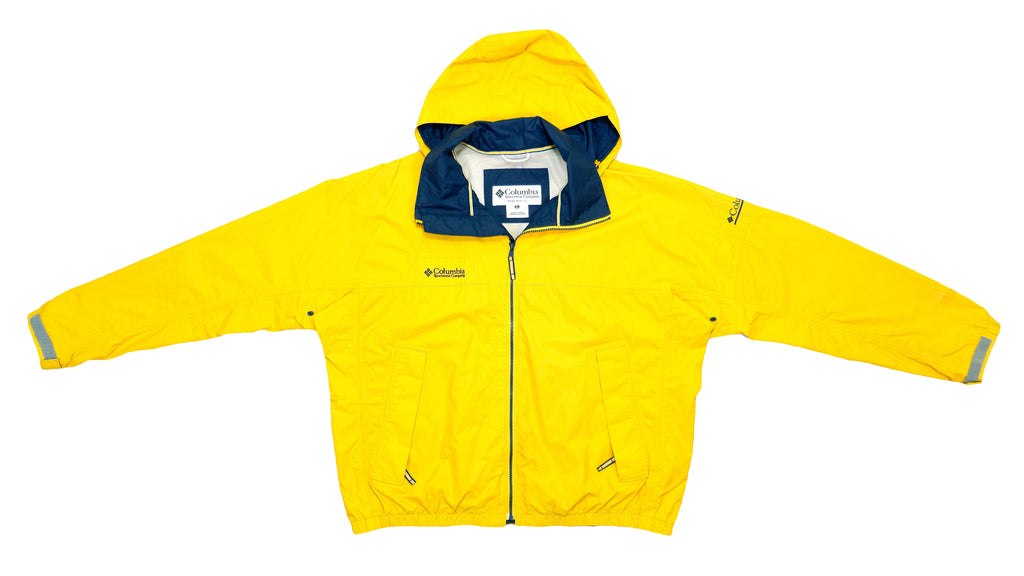Columbia - Yellow Hooded Jacket 1990s X-Large Vintage Retro 