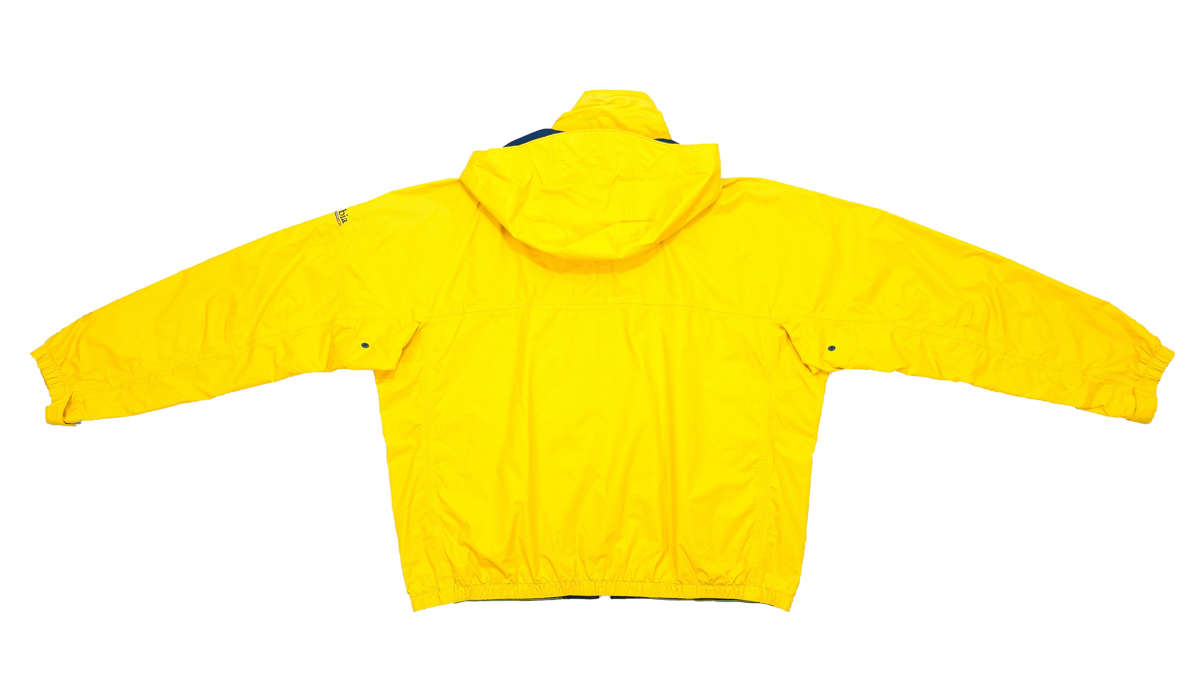 Columbia - Yellow Hooded Jacket 1990s X-Large Vintage Retro 