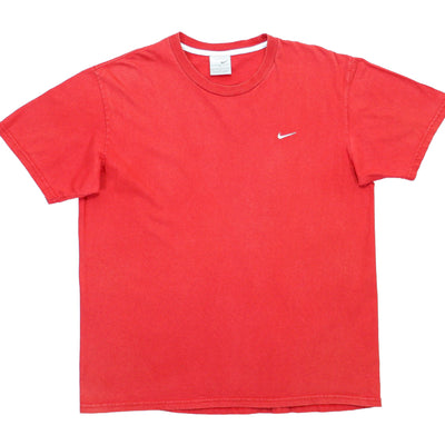 Nike - Red Classic T-Shirt 1990s Large