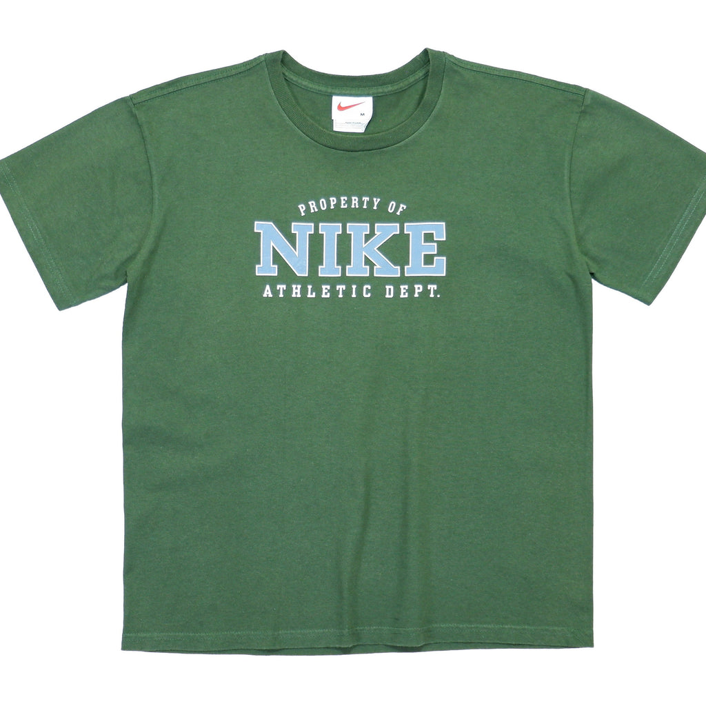 Nike - Green Spell-Out T-Shirt 1990s Small Vintage Retro