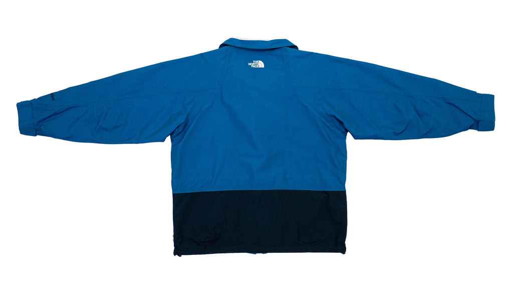 The North Face - Blue and Black Zip Up Jacket 1990s Large Vintage Retro 