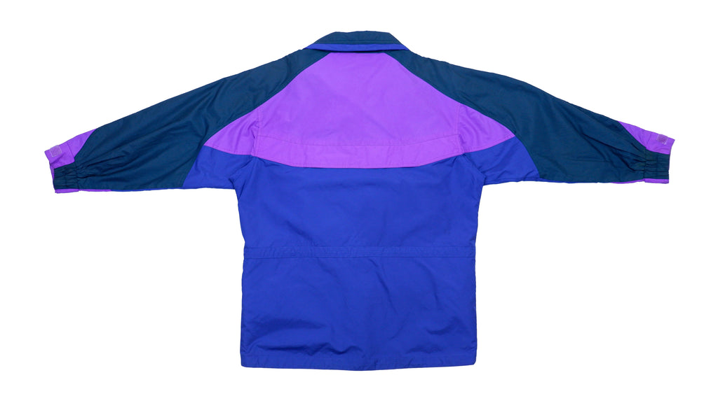 Columbia - Blue and Purple Colorblock Jacket 1990s Large Vintage Retro 