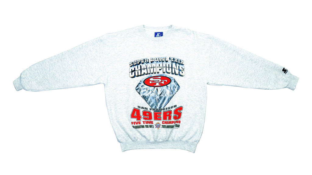 Starter - San Francisco 49ers Super Bowl XXIX Sweatshirt 1994 Large Vintage Retro NFL Football 