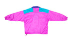 Columbia - Pink & Blue 1/4 Zipped Windbreaker 1990s Medium Vintage Retro 