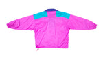 Columbia - Pink & Blue 1/4 Zipped Windbreaker 1990s Medium Vintage Retro 