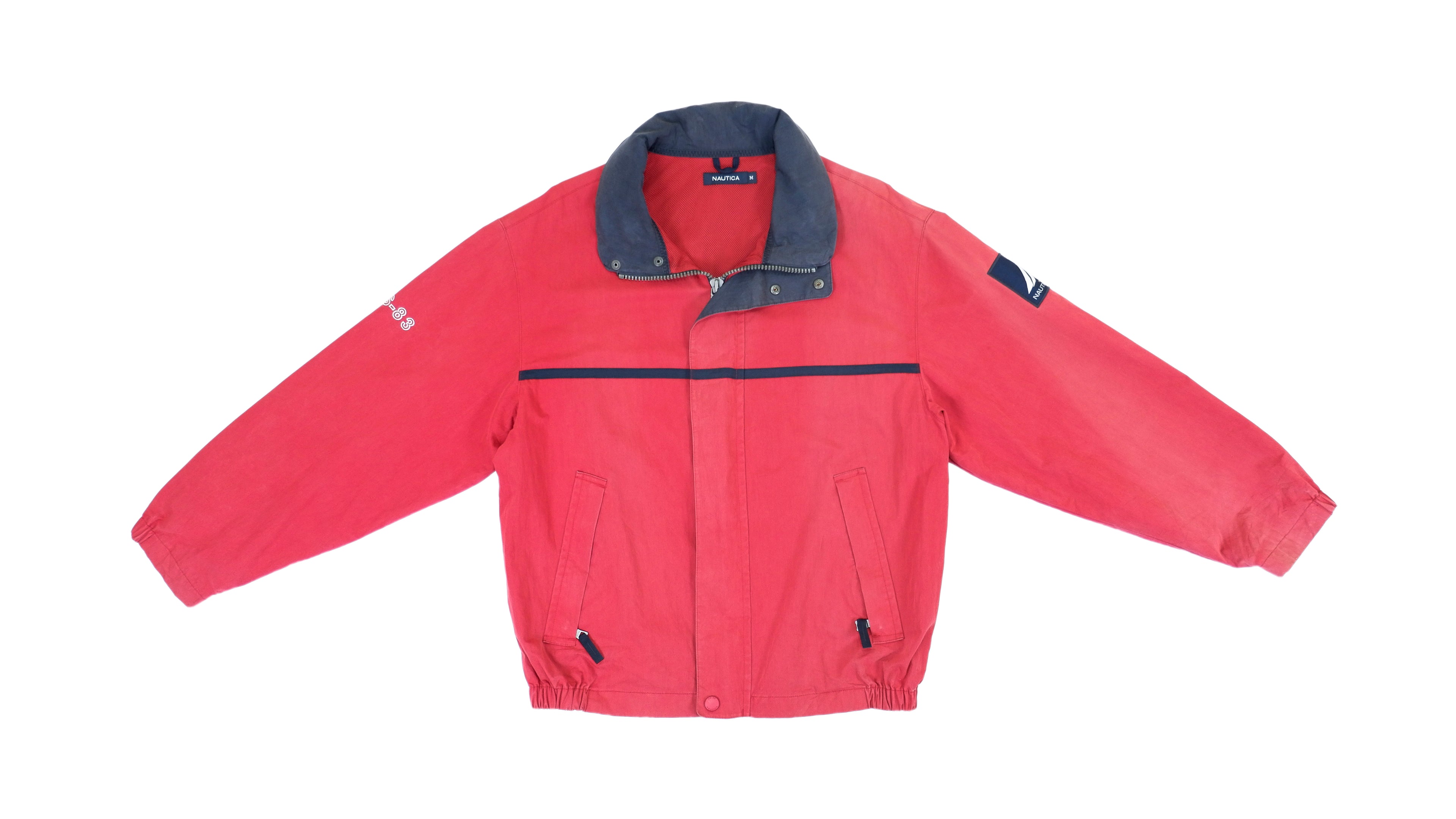 Vintage Retro Nautica - Red Classic Jacket 1990s Medium