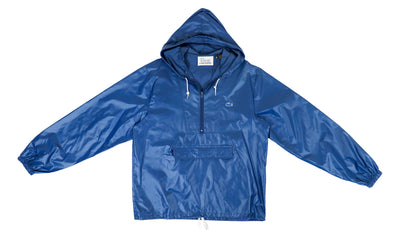 Lacoste - Blue IZOD 1/4 Zip Windbreaker 1990s Large
