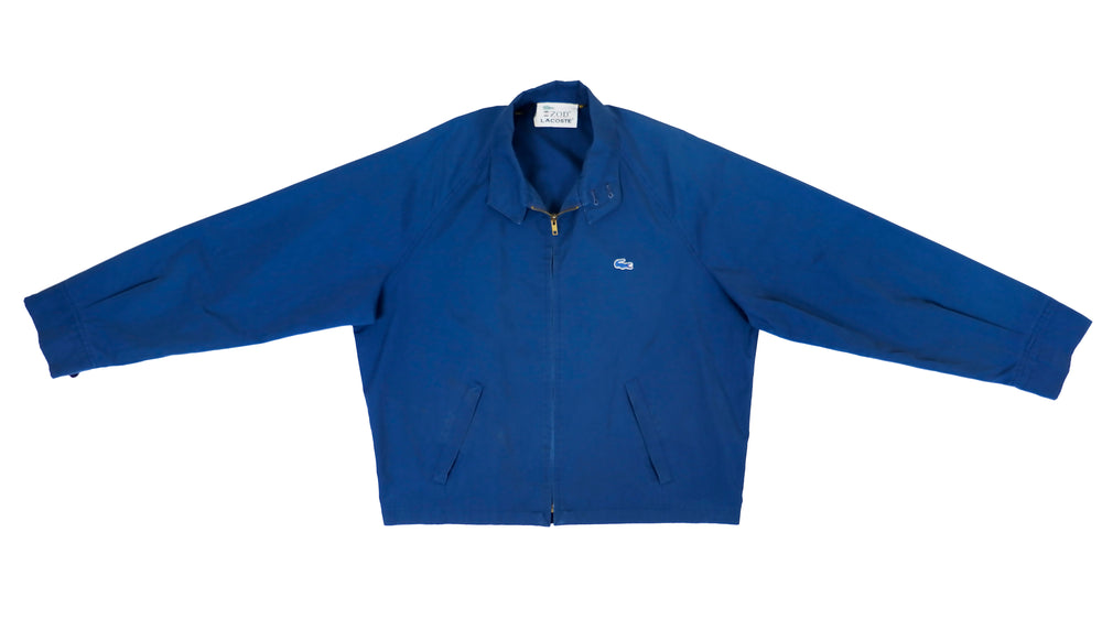 Lacoste - Navy Blue IZOD Jacket 1990s X-Large Vintage Retro
