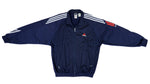 Adidas - Dark Blue Track Jacket 1990s X-Large