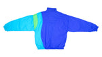 Retro Vintage Nike - Blue and Green Grey Tag Windbreaker 1980s Medium