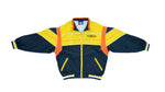 Umbro - Black & Yellow Colorblock Windbreaker 1990s Medium Vintage Retro