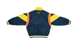 Umbro - Black & Yellow Colorblock Windbreaker 1990s Medium Vintage Retro