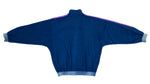 Adidas - Blue with Purple Stripes One World Track Jacket 1990s X-Large Vintage Retro