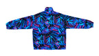 FILA - Multicolor Crazy Patterned Fleece Jacket 1990s Large Vintage Retro 