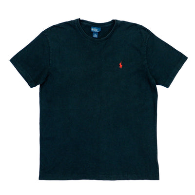 Ralph Lauren (Polo) - Black T-Shirt 1990s Medium