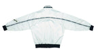 Champion - White Bomber Jacket 1990s Large Vintage Retro 