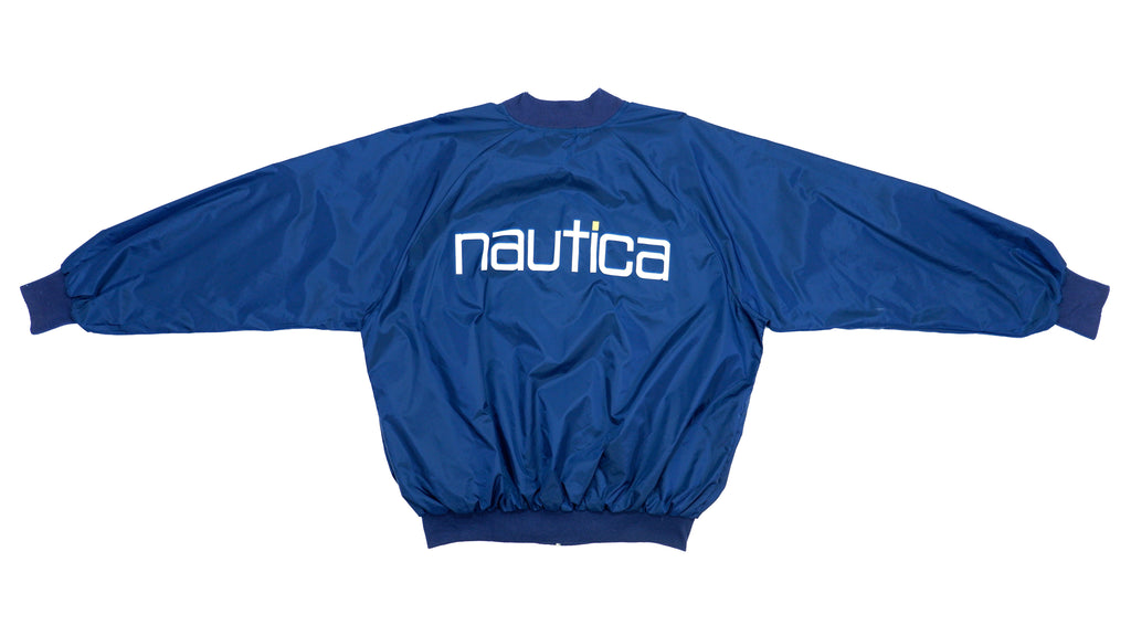 Nautica - Blue Spell-out Jacket 1990s X-Large Vintage Retro 