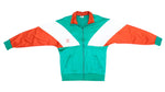 Umbro - Green, Red & White Colorblock Track Jacket 1990s Medium Vintage Retro