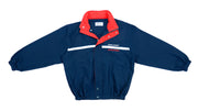 Asics - Blue witb Red Spell-Out Windbreaker 1990s Large Vintage Retro 