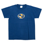 Nike - Blue Big Logo T-Shirt 1990s Medium Vintage Retro 