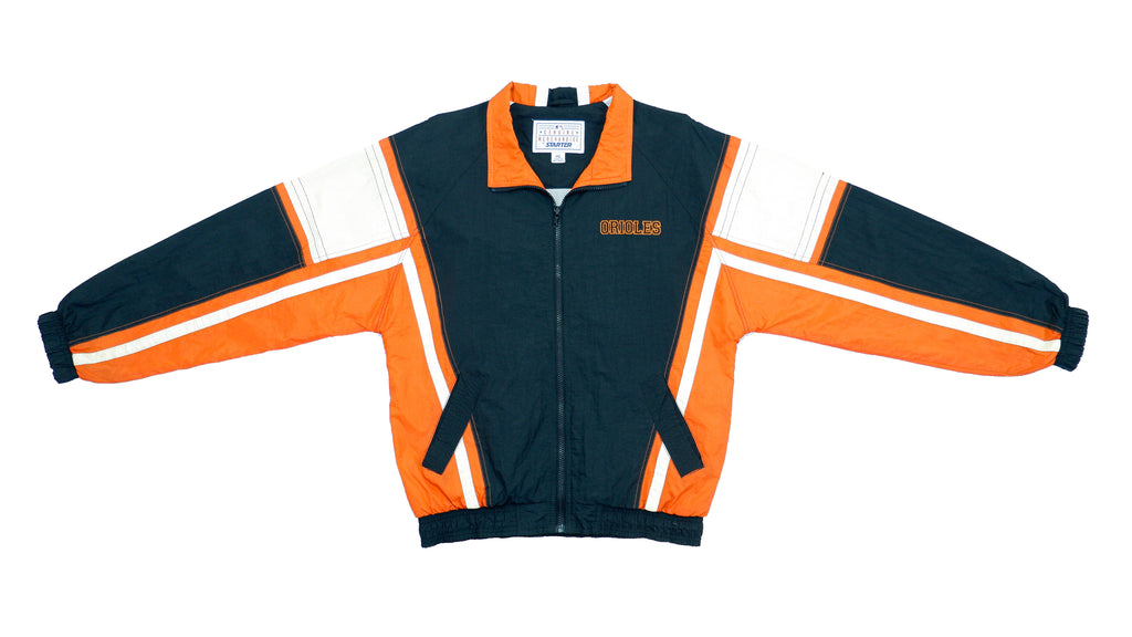 Starter - Baltimore Orioles Windbreaker 1990s Medium Vintage Retro Baseball Basketball 
