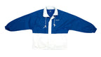 Speedo - Blue & White Packable Windbreaker 1990s X-Large Vintage Retro