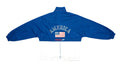 Speedo - Blue & White Packable Windbreaker 1990s X-Large Vintage Retro