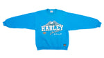 Harley Davidson - Blue Milwaukee Racing Sweatshirt 1990s Medium Vintage Retro