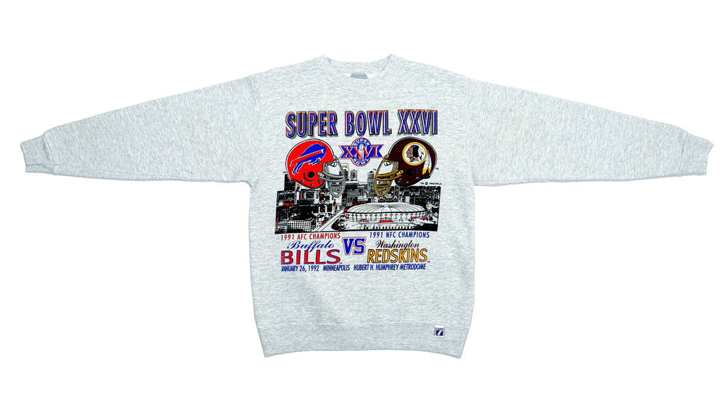 NFL (Logo 7) - Super Bowl XXVI Sweatshirt 1990s Medium Vintage Retro NFL Football