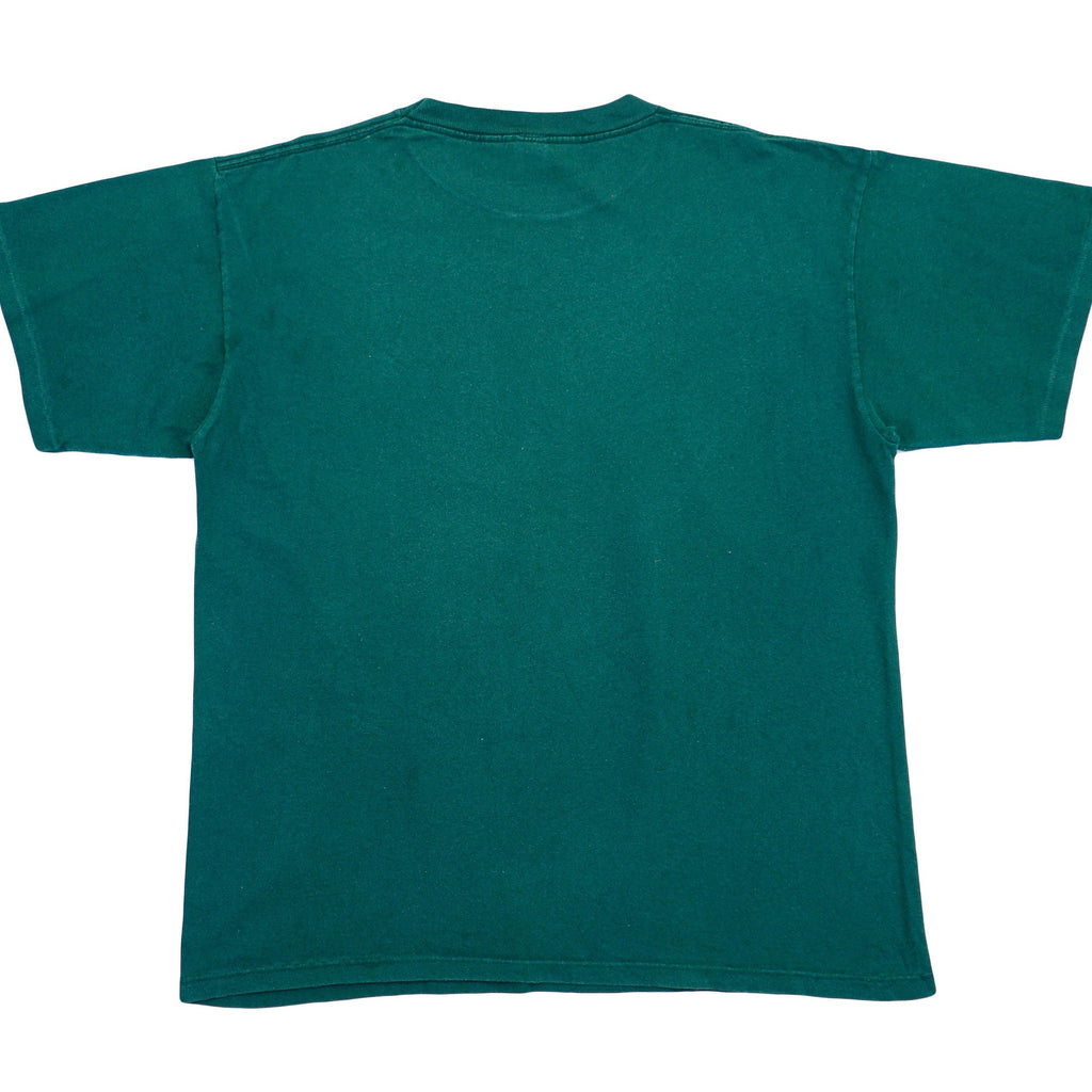 NFL (The Game) - Green Bay Packers Green T-Shirt 1990s Large Vintage Retro NFL Football