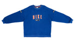 Retro Vintage Nike - Blue Big Logo Sweatshirt 1990s X-Large