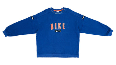 Nike - Blue Big Logo Sweatshirt 1990s X-Large