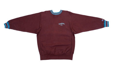 Champion - Maroon Crew Neck Sweatshirt 1990s X-Large